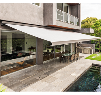 The SHAN System Folding Arm Awnining