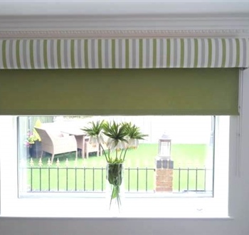 Padded Pelmet with Roller Blinds