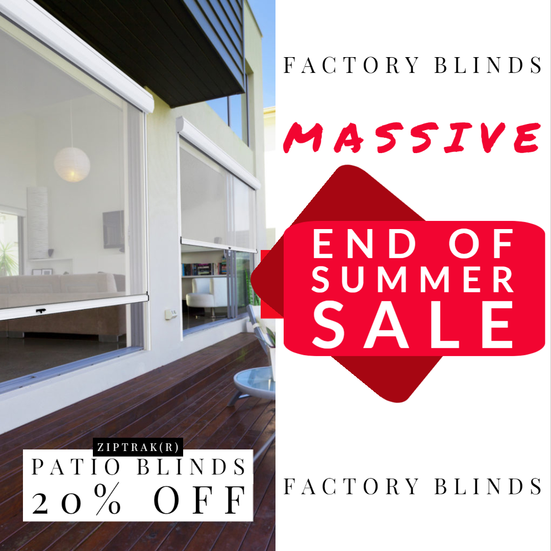 outdoor patio ziptrak(r) Blinds 20% OFF